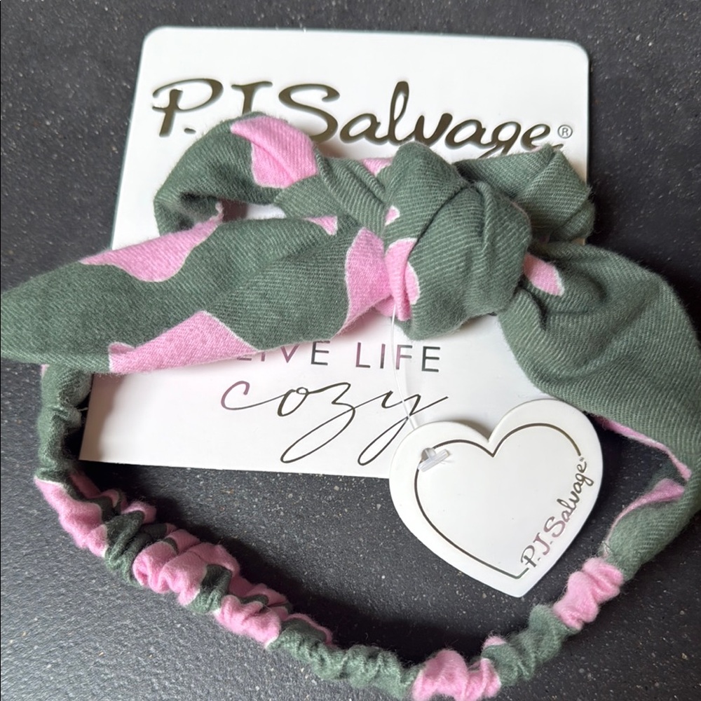 PJ Salvage Green and Pink Headband